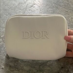 Dior Cream Cosmetic Bag